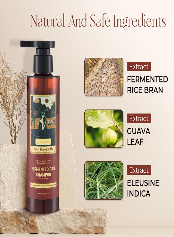 Abera Fermented Rice Shampoo – Anti Hair Loss & Supports Hair Regrowth – Strengthens Thinning & Damaged Hair – 6.09 fl oz - Image 2